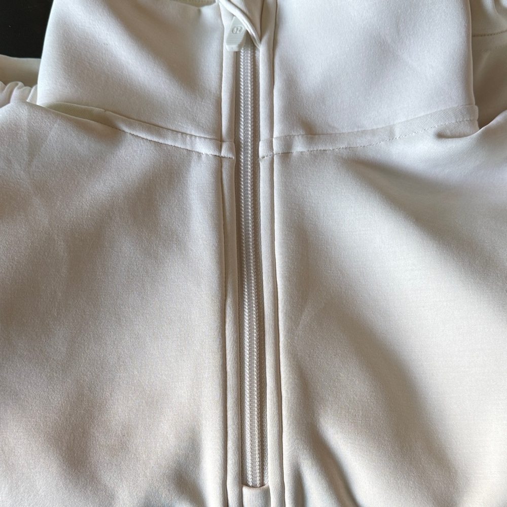 lululemon athletica White Zip-Up Hoodie